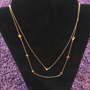 Chloe + Isabel Triangle Pave Convertible Necklace